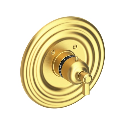 Newport Brass 3/4" Round Thermostatic Trim Plate With Handle in Satin Brass (Pvd) 3-914TR-04